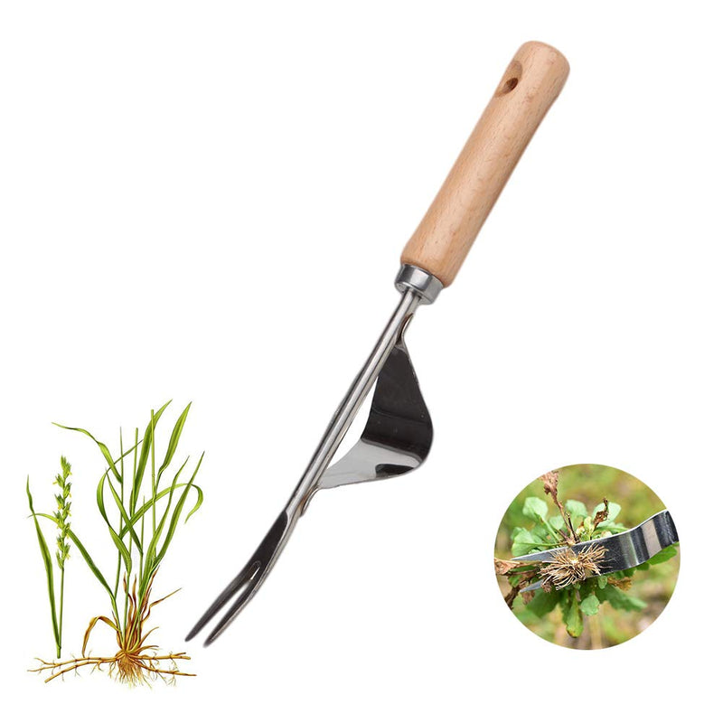 BERNIE ANSEL Garden Weeder Hand Tool,Ergonomic Weeding Tools,Stainless Steel Base - Easy Weed Removal and Deeper Digging for Planting and Weeding V - NewNest Australia