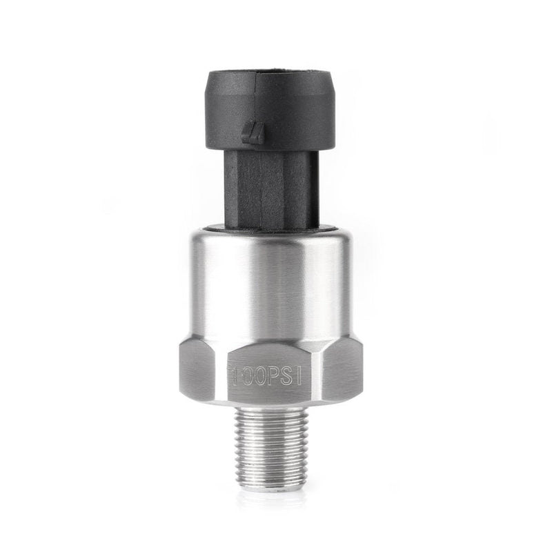 Pressure Transducer Sender Sensor for Oil Fuel Air Water, 1/8"NPT Thread Stainless Steel (100PSI) - NewNest Australia