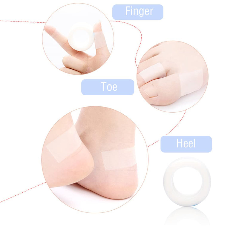 2 Rolls Moisture Heel Stickers Heel Sticker Tape, Invisible Adhesive Foot Anti Wear Tape Breathable Cushion Blister Guard Patch to Prevention Blister and Chafing Cushion Protection(2*5m) - NewNest Australia