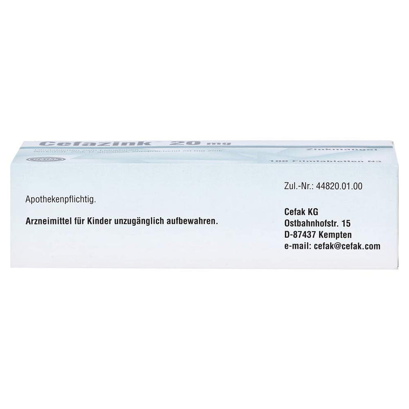 CEFAZINK 20 mg film-coated tablets 100 pcs - NewNest Australia