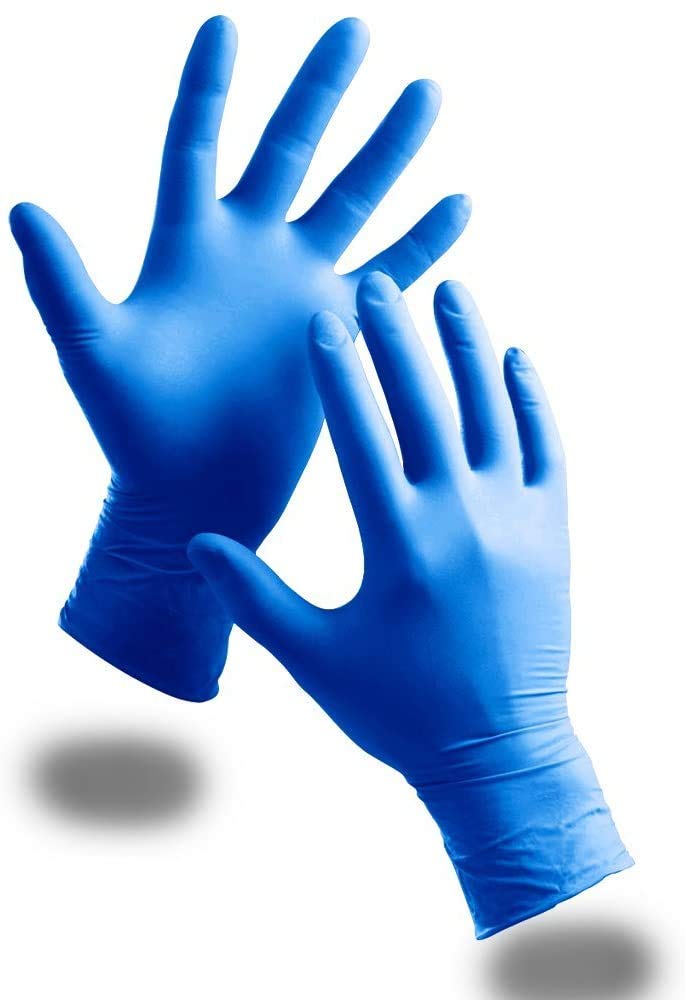 BOX OF 100 Strong Quality BLUE Vinyl Powder Free EXTRA LARGE Gloves | Latex Free Food Safe | Medical Examination Gloves | Ambidextrous Perfect for Everyday Use AQL 1.5 EN455 CLASS 1 - NewNest Australia