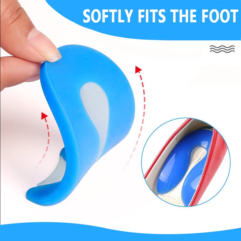 Youery 2 pairs of heel spur insoles, orthopedic gel insoles for shoes, gel insoles for pain reduction, comfortable professional shoe insoles, heel spur insoles (M（40-45）) M（40-45） - NewNest Australia
