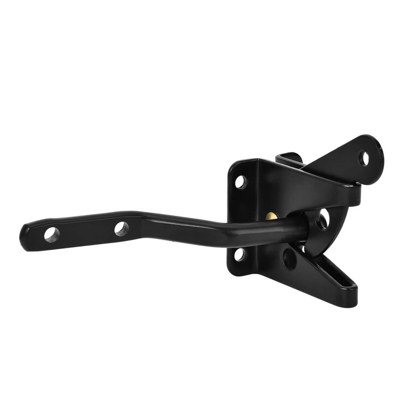 Self-Locking Gate Latch - Post Mount Automatic Gravity Lever Wood Fence Gate Latches with Fasteners/4.7 Inch Black Finish Steel Gate Latch to Secure Pool - NewNest Australia