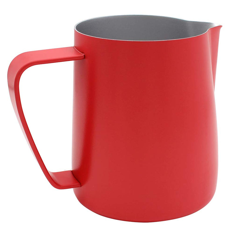 Xiaoyu Non-Stick Stainless Steel Milk Steaming & Frothing Pitcher, Matte Finish, Red, 12 oz/350ml - NewNest Australia