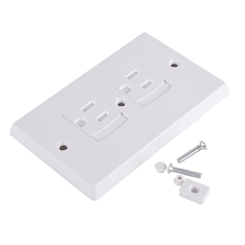 AUSTOR 12 Pack Baby Safety Wall Socket Plugs Electric Outlet Covers Baby Safety Self Closing Wall Socket Plugs Plate Alternate for Child Proofing - NewNest Australia