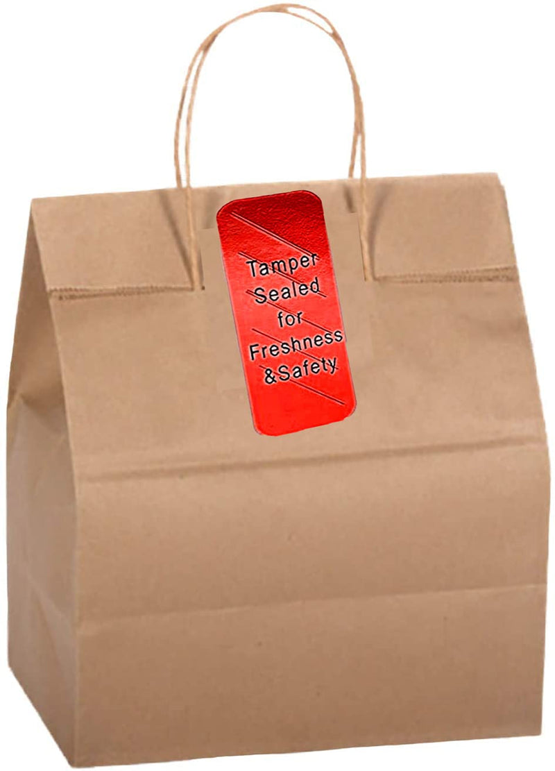 Remarkable Tamper-Evident Food Sealed for Freshness and Safety Stickers,0.5 x 1.5 Inch Tamper Proof Sealed for Freshness Stickers Help Increase Security During Delivery (500 Pcs) (red) - NewNest Australia