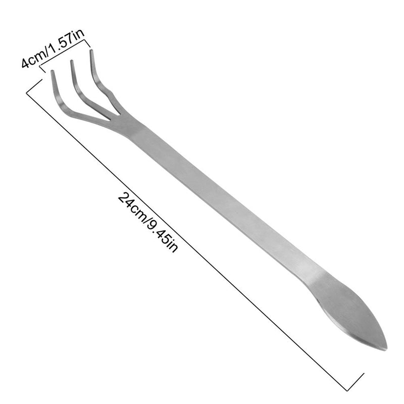 GLOGLOW Bonsai Rake Lightweight 3-Prong Stainless Steel Root Rake Loos ...