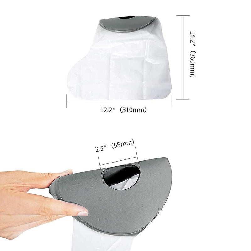 EVERCRYO Adult Waterproof Foot Cast Cover for Shower Bath - Reusable Cast and Bandage Protector - Waterproof Protection for Broken Foot, Ankle (Gray) Adult Ankle - NewNest Australia