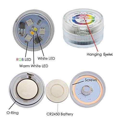 Paper Lantern Lights Battery Operated Remote Hanging Led Lantern Lights with Hook Super Bright RGB White Warm White 15 Days Standby, 36 hours Constant On for Lantern Tent Lighting(10 lights+2 remotes) Multi Color Ultra bright - NewNest Australia