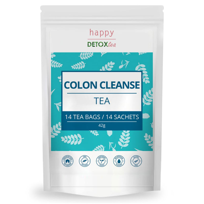 Happy Detox Tea - Colon Cleanse - Detoxification - Losing Weight - 4 weeks - 14 tea bags - NewNest Australia