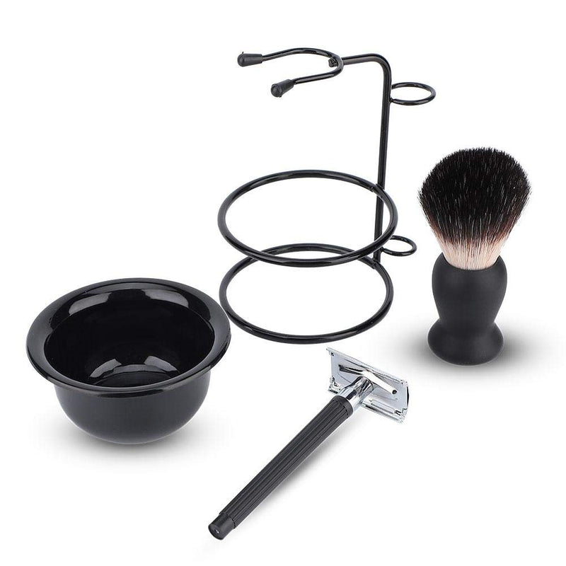 Shaving Kit 4 In 1 Men'S Shaving Set, Beard Shaving Set With Stainless Steel Razor, Universal Razor Holder, Shaving Bowl And Brush For Beard Care For Men Manual Shaving - NewNest Australia