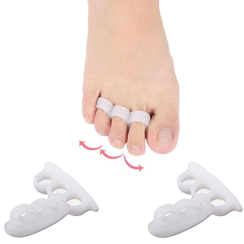 Pedimend 3-Loop Hammer Toe Crests Pads (2PAIR) - Gel Toe Straightener for Overlaping Toes, Hammer Toes, Curled Toes and Bent Toes - Fix, Separate and Support Mallet Toes - Unisex - Foot Care - NewNest Australia