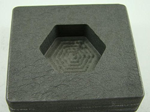 2 oz Hexagon Gold Bar High Density Graphite Mold 1 oz Silver - NewNest Australia