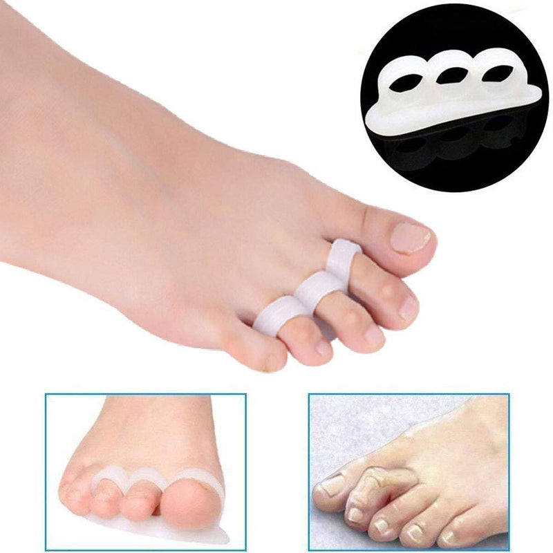 Pedimend 3-Loop Hammer Toe Crests Pads (2PAIR) - Gel Toe Straightener for Overlaping Toes, Hammer Toes, Curled Toes and Bent Toes - Fix, Separate and Support Mallet Toes - Unisex - Foot Care - NewNest Australia