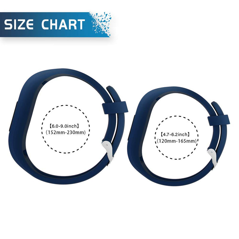 iBREK for Garmin Vivofit 3/jr/jr 2 Bands, Adjustable Replacement Wristbands with Watch Buckle for Kids Women Men(No Tracker) 3 Pack:Black&Navy&Gray Regular Fit(6.0-9.0 in) - NewNest Australia