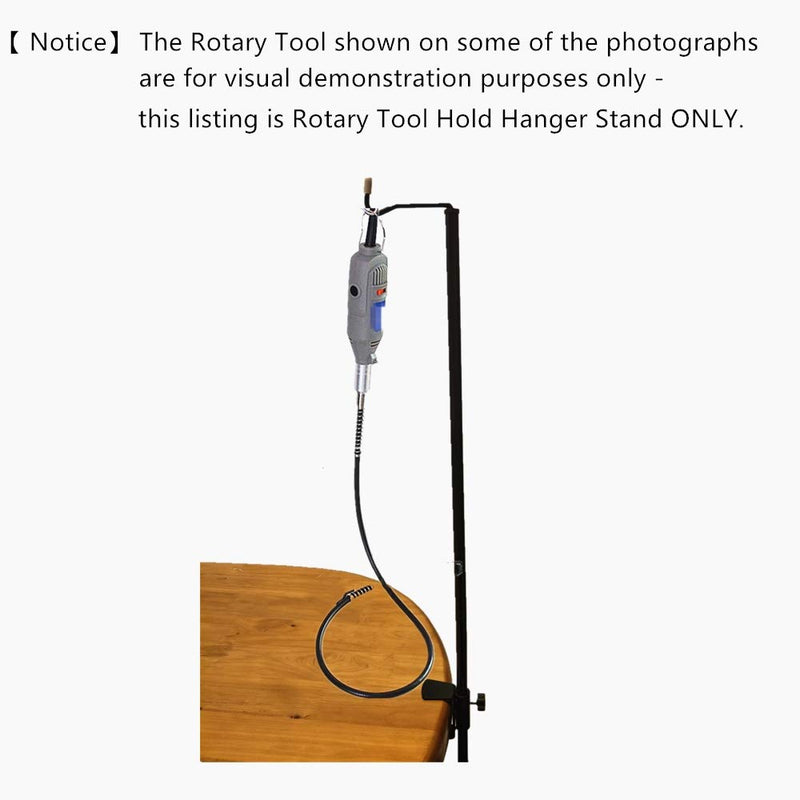 Adjustment Rotary Tool Hold Hanger Stand with Table Clamp (Black-S) Black-S - NewNest Australia