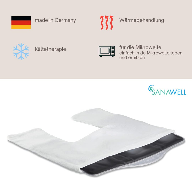 Moor neck pillow with natural moor | with cozy protective cover | Moor cushion for microwave with protective cover (washable) | Heating pad for shoulders and neck | Quality product from Germany - NewNest Australia
