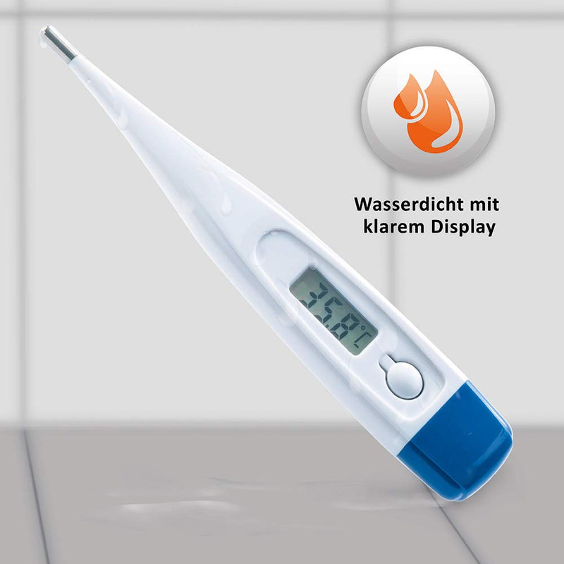 Self-Diagnostics Digital Fever Thermometer With Fever Alarm - Waterproof - Fast And Precise Measurement - Fever Meter For Baby, Child & Adults - Rectal Oral Thermometer - NewNest Australia