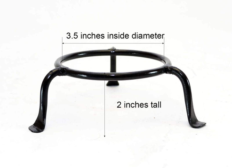 NewNest Australia - Laredo Import Basic Wrought Iron Display Ring Stand-3.5 Inside Diameter of The Ring x 2 High 