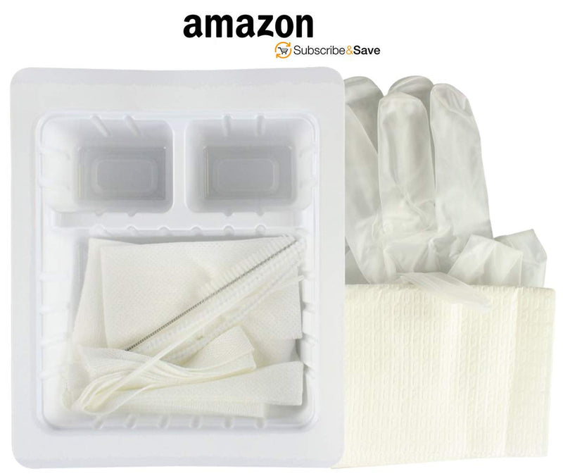 Dukal Tracheostomy Care Kit. Sterile Compact and Disposable Kit with All Necessary Items. Individual Needs. Gloves, Trachea Tube Brush, Sponges, Pipe Cleaners, Twill Tape, T-Drain Sponge. - NewNest Australia