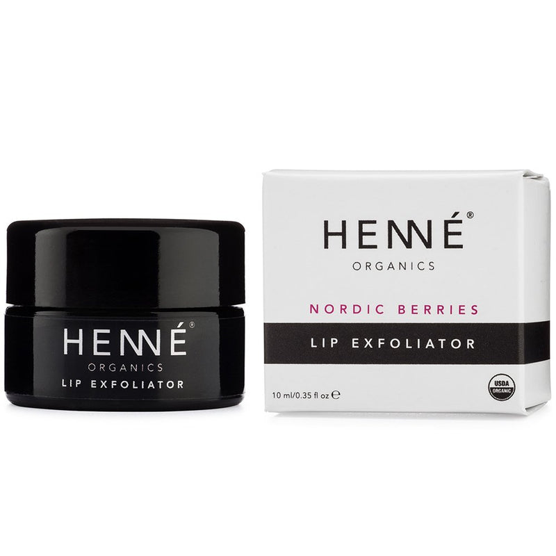 Henné Organics Lip Exfoliator - Natural and Organic Sugar Scrub - Nordic Berries - NewNest Australia