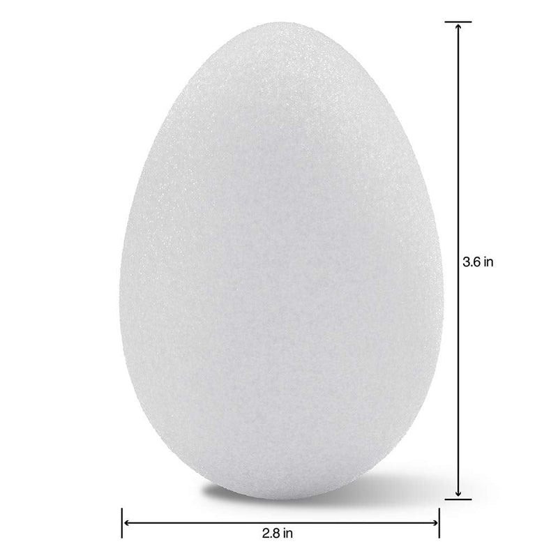 FloraCraft CraftFōM 2 Piece Egg 2.8 Inch x 3.6 Inch White 3-7/8 x 2-13/16" - NewNest Australia