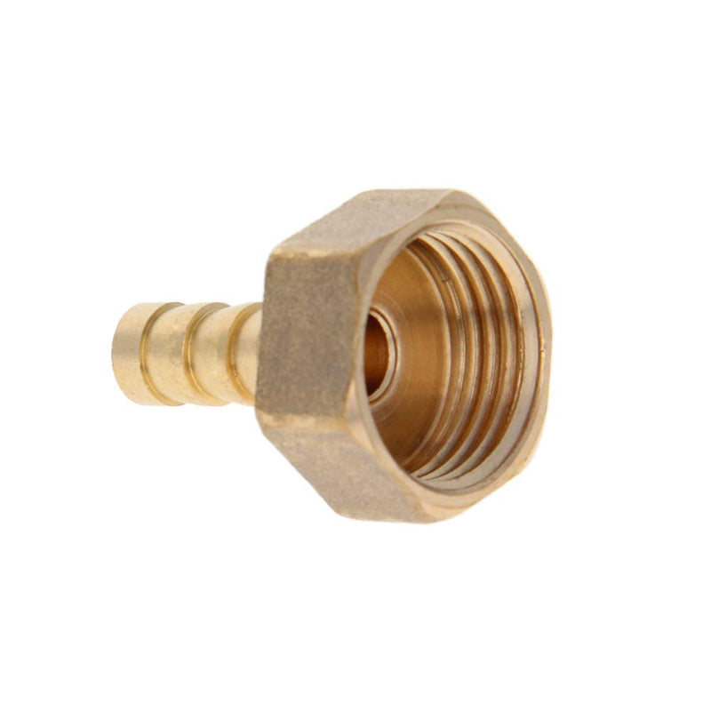 Othmro G20.3mm/0.79" Female Thread Brass Straight Barb Barbed Connector for 20.3mm/0.79" Thread Sizes, 8mm/0.31" Pipe Size 2PCS - NewNest Australia