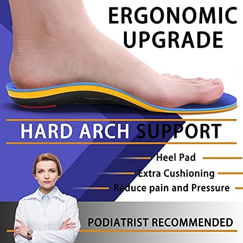 VALsole Orthotic Insole,Arch SupportFor Insole,Plantar FasciitisInsole ,for OverPronation,Flat Feet,Metatarsalgia,Heel Pain, Insoles for Men and Women,Blue (UK 9-28cm, Blue-V227) UK 9-28cm - NewNest Australia