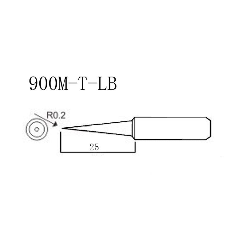 SolderFun 10X 900M-T Soldering iron tips For HAKKO 936,937,907 Atten, Quick, Aoyue, Yihua,Vastar,Sywon,Tabiger,SOAIY and X-Tronic soldering station (10 PCS 900M-T-LB) - NewNest Australia