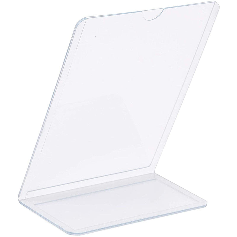 Clear Slant Back Acrylic Sign Holder, Vertical Display Stand (5 x 7 in, 6 Pack) - NewNest Australia