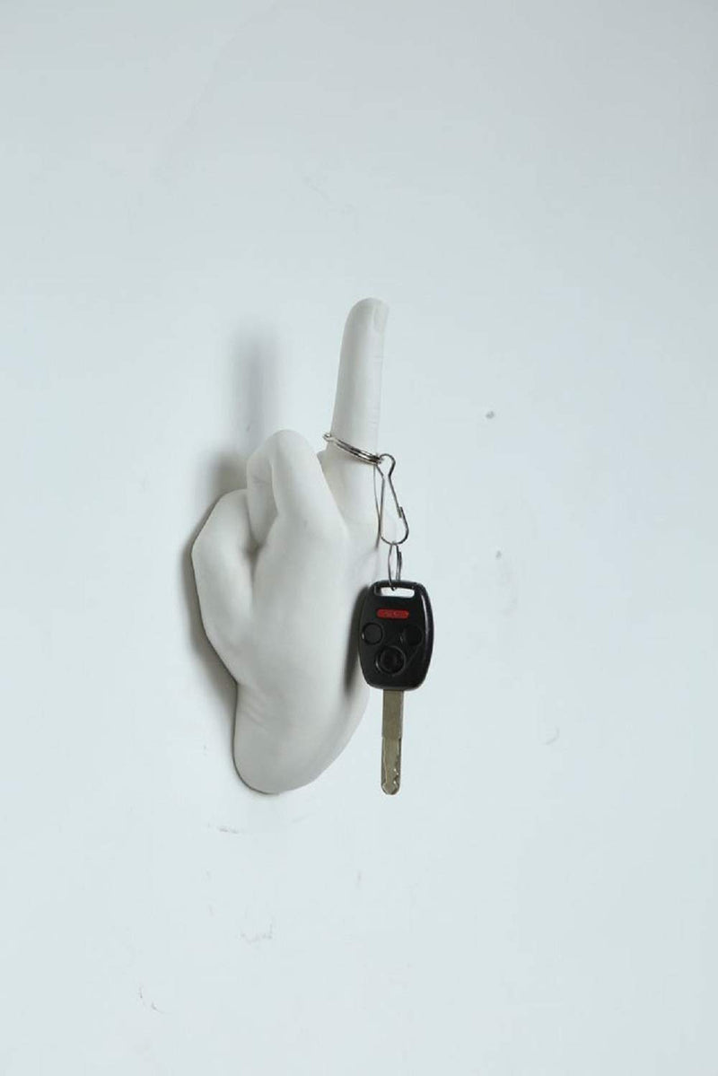 NewNest Australia - Interior Illusions Middle Finger Hand Wall Hook 