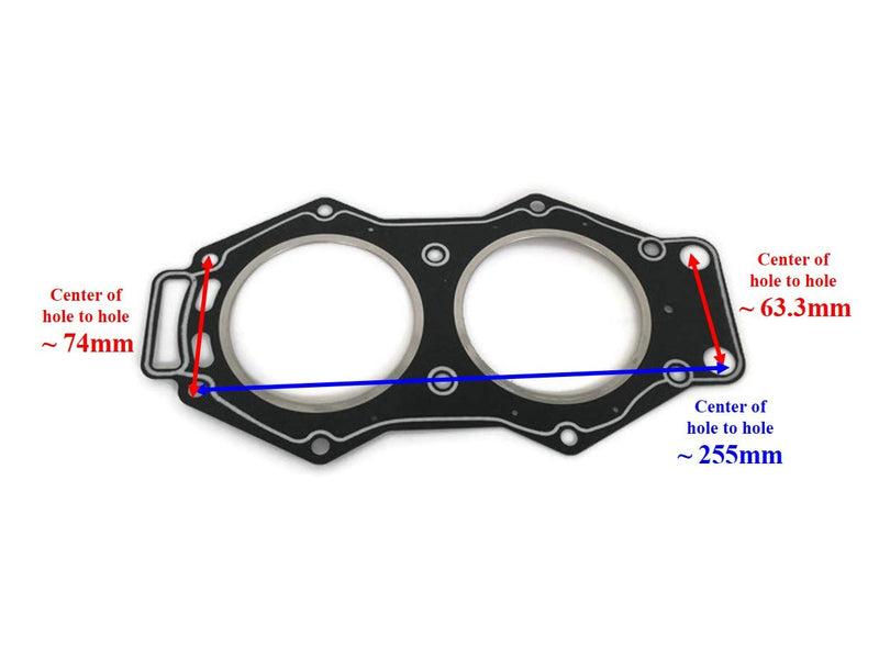 Boat Motor 6E5-11181-A2 6E5-11181-A1 A0 Cylinder Head Gasket for Yamaha Sierra 18-3832 Outboard 115HP 130HP 2-stroke engine - NewNest Australia