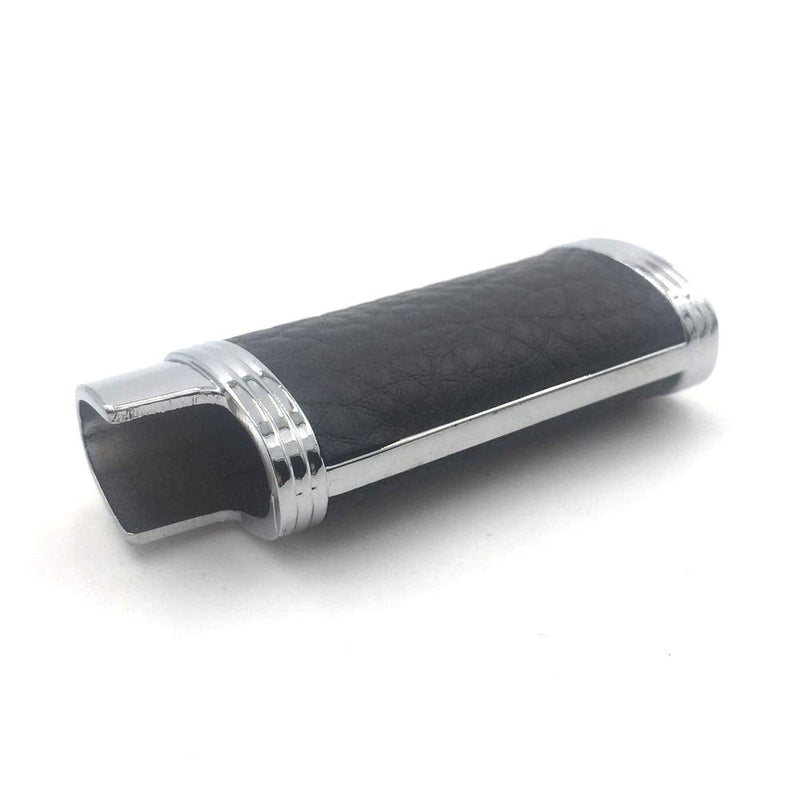 Lucklybestseller Metal Leather Lighter Case Cover Holder Black Color for Bic Mini Lighter J5 - NewNest Australia