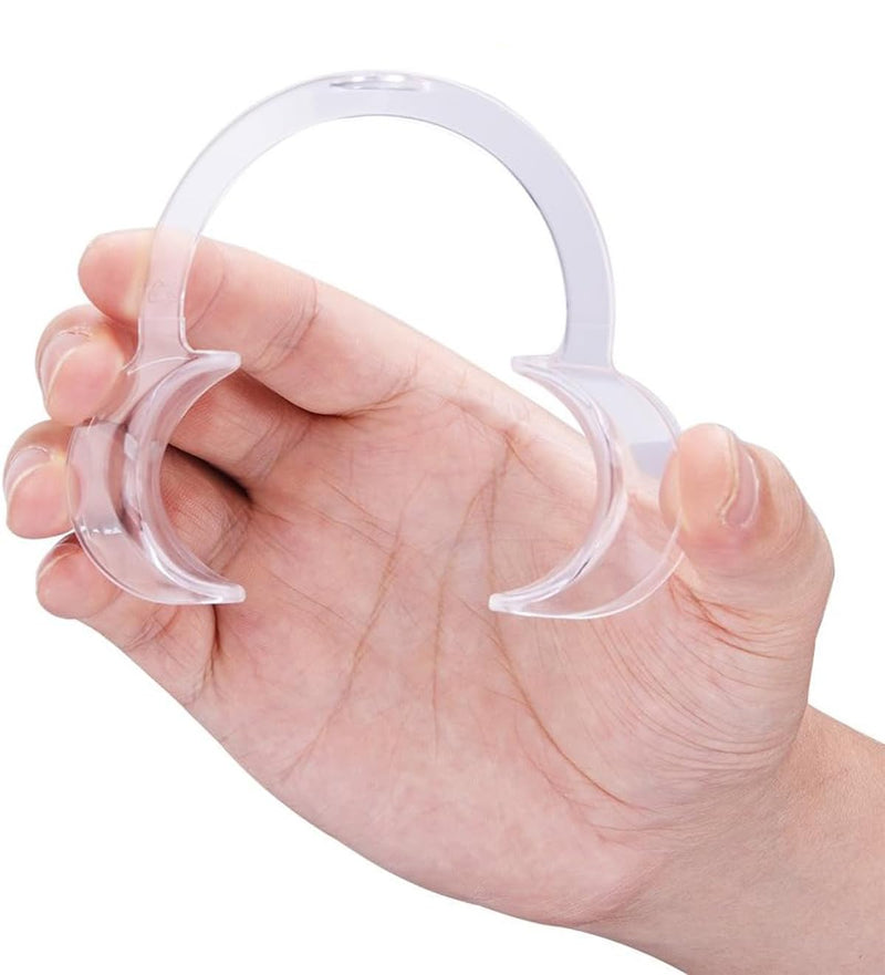 Dental Cheek Retractor, 12 Pcs C Shape Autoclavable Mouth Opener for Teeth Whitening, 3 Sizes Clear Lip Cheek Retractor for Dentist Party Mouth Guard Speak Out Challenge Game - NewNest Australia