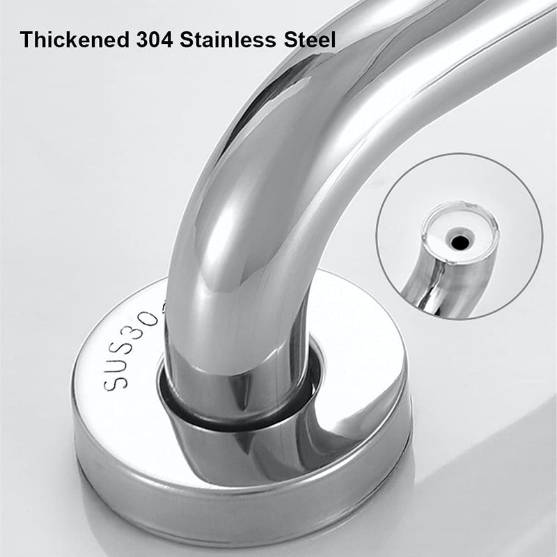 HONPHIER 2 Pack Grab Rails Bathroom Grab Bar Anti Slip Shower Handle SUS 304 Stainless Steel Towel Rails Safety Shower Handrails Support Rail, Elderly Senior Assist Bath Handle (16"/40CM) 16"/40CM - NewNest Australia