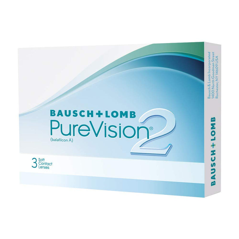 Bausch + Lomb PureVision 2 monthly lenses, very thin spherical contact lenses, soft, 6 pieces / BC 8.6 mm / DIA 14 / -1 75 diopters (pack of 1) -1.75 diopters 8.6 millimeters 14 millimeters - NewNest Australia
