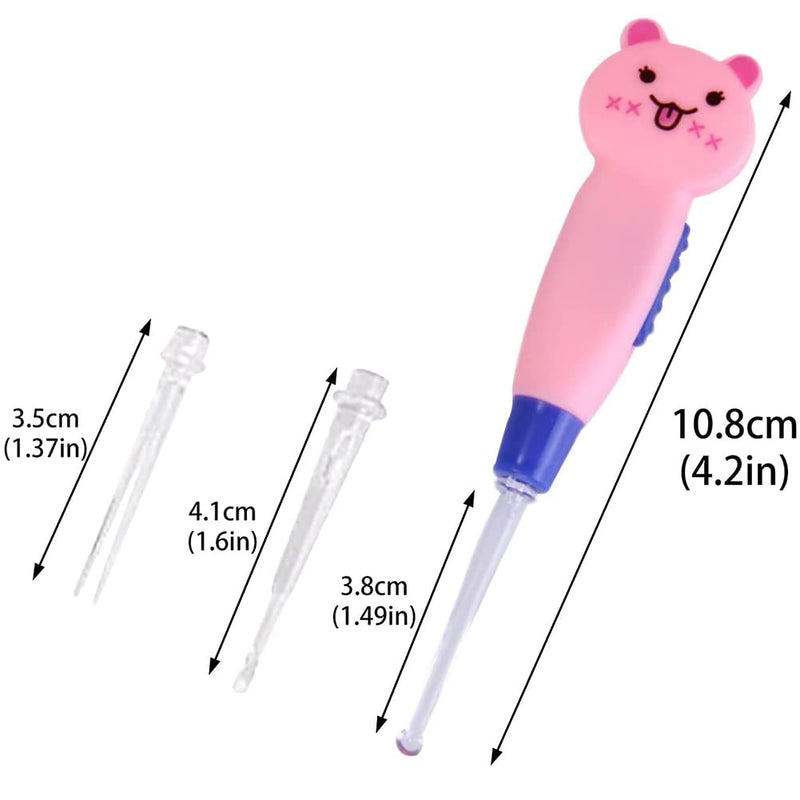 Ear Wax Remover, Led Earpick Ear Cleaner, 4 Pieces Ear Cleaning Tools, Ear Wax Remover Set, Led Ear Cleaning, Ear Cleaner Set, Ear Cleaner Remover, With Replacement Heads - NewNest Australia