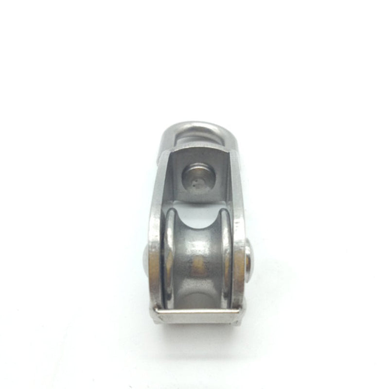4Pcs M25 Single Pulley Block, Creatiee 304 Stainless Steel Pulley Roller, Crane Swivel Hook Smooth Wire Rope Cable Loading 150 kg - NewNest Australia