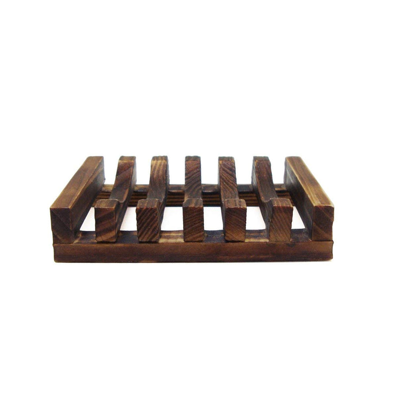 SAYGOGO Bathroom Wooden Soap Case Holder, Rectangular Hand Craft, Natural Wooden Holder for Sponges - NewNest Australia