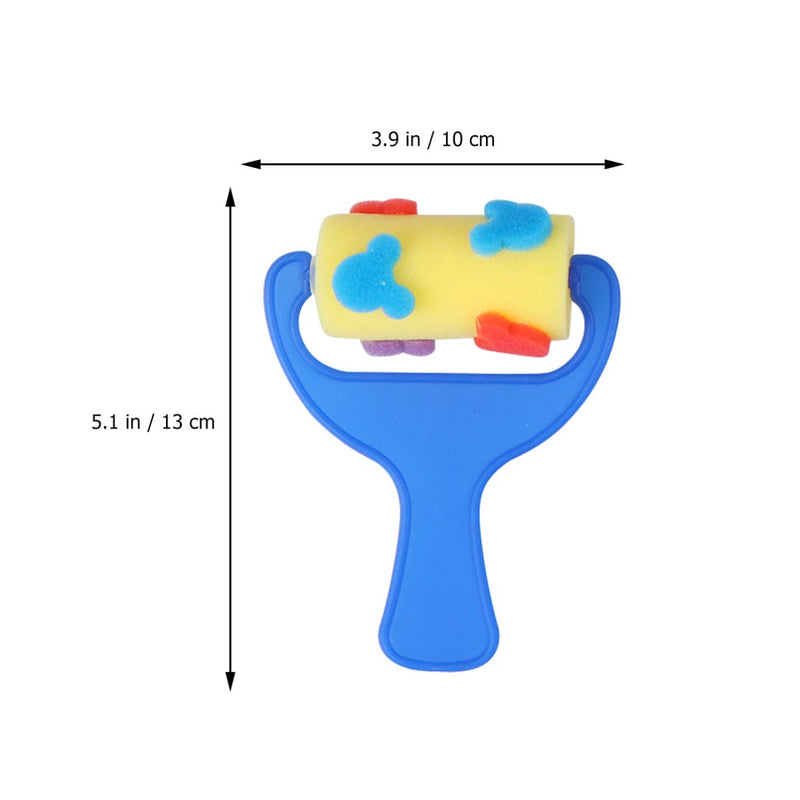 STOBOK Drawing Sponge Roller Brush Kids Paint Graffiti DIY Tool Sponge Brush,8 Pieces - NewNest Australia