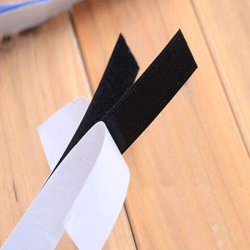 OBTANIM 1.5 Inch Wide Adhesive Black Hook and Loop Tape, 5.4 Yards Heavy Duty Sticky Back Fastener (Black) - NewNest Australia