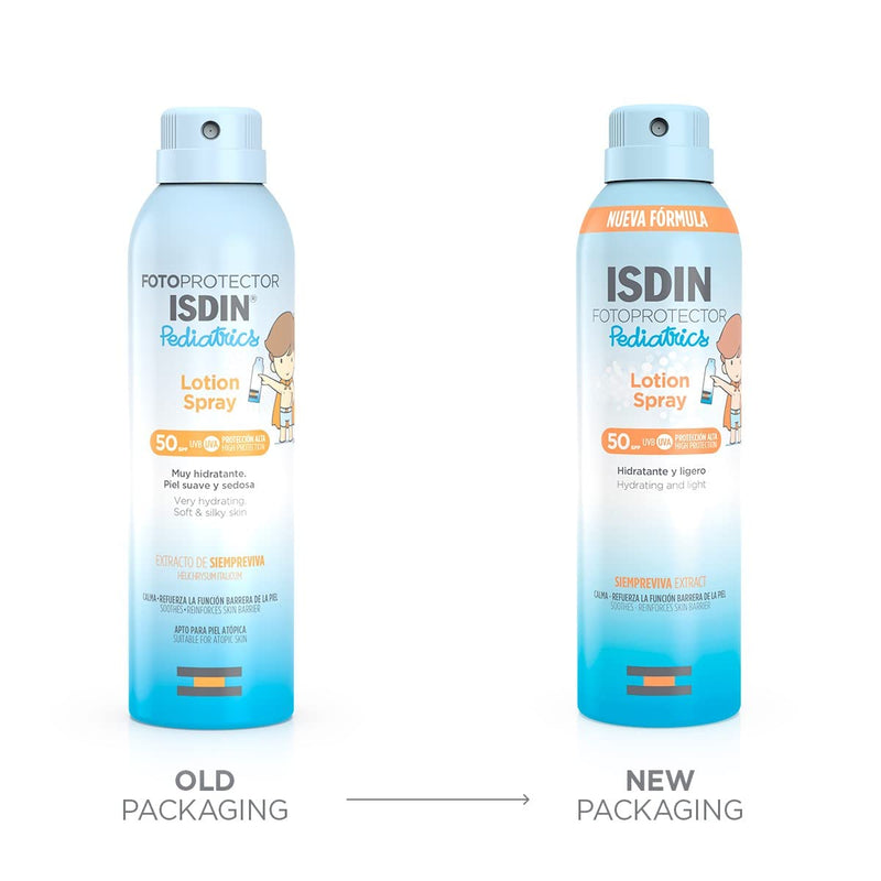 ISDIN Fotoprotector Pediatrics Lotion Spray SPF 50 (250ml) | Light protection spray SPF 50 | Pediatric and dermatologically tested 250 ml (pack of 1) - NewNest Australia