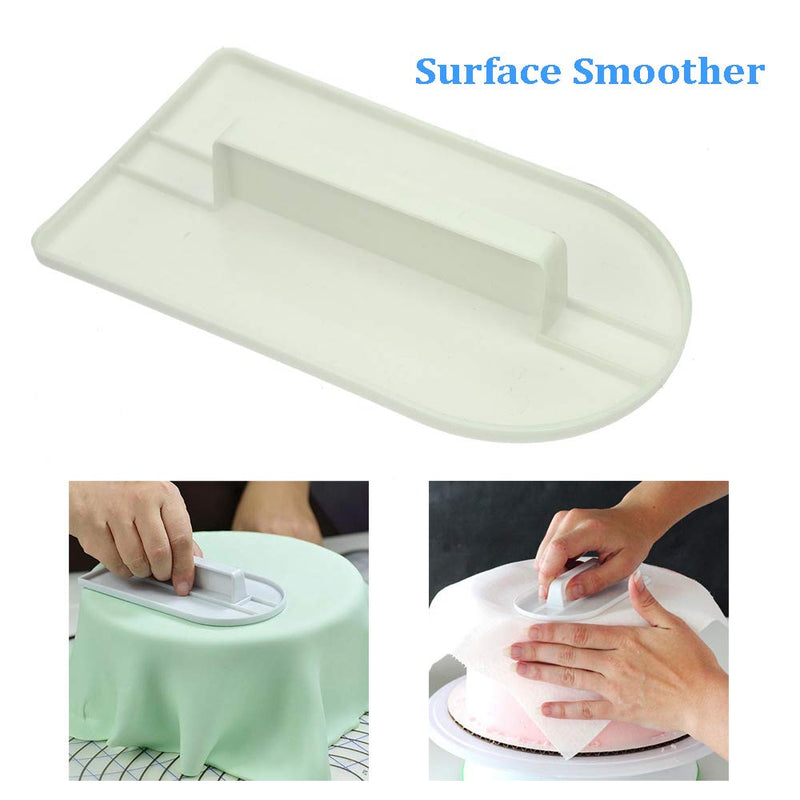 NewNest Australia - BIGTEDDY - 4pcs Fondant Icing Smoother Polisher for Cake Decoration Sugarcraft Scraper Paddle Tool 