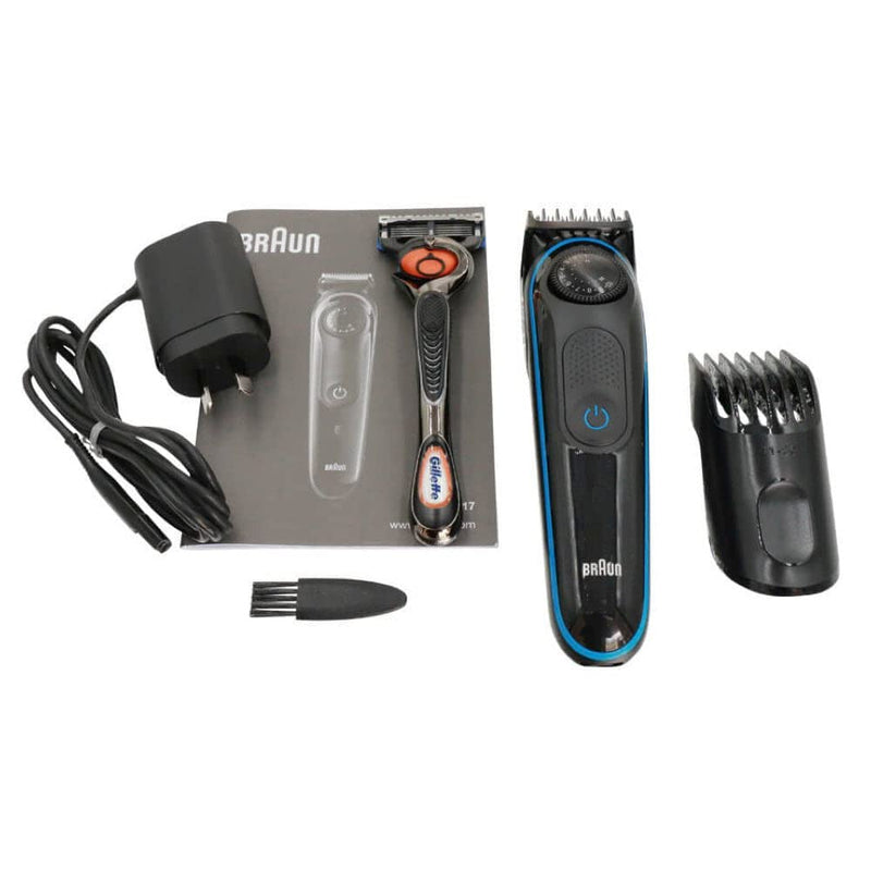 Braun - 81705178 - BT3240 Beard and Hair Trimmer, 39 Length Settings, Black/Blue Single - NewNest Australia