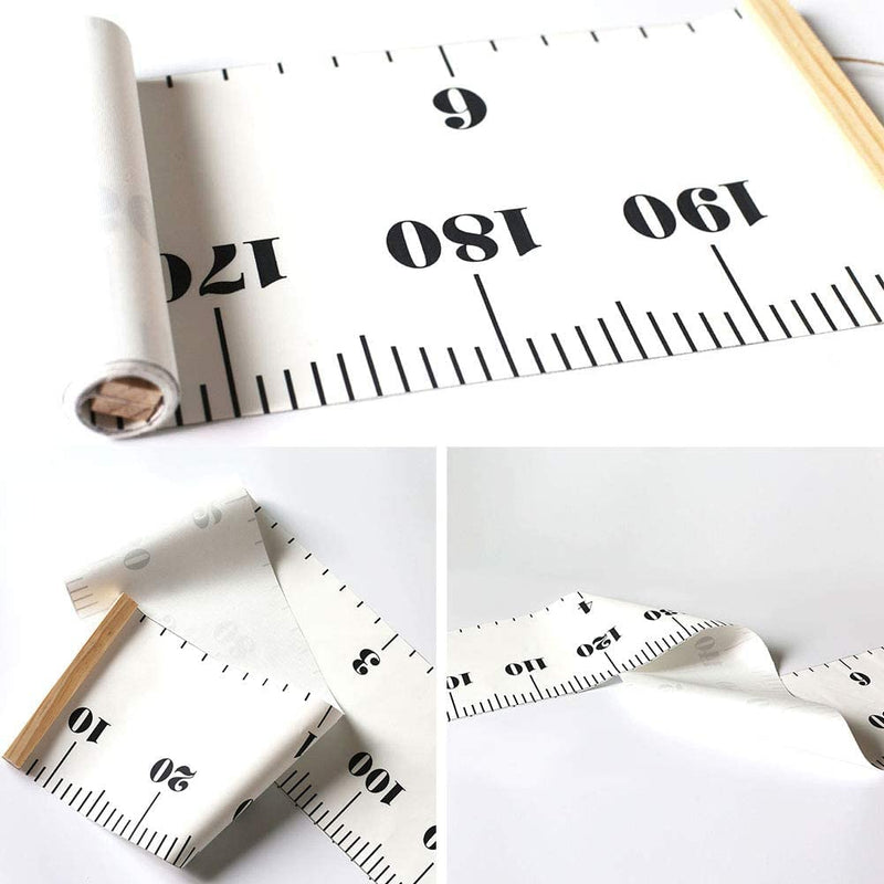 LEEQBCR 1 x Baby Growth Chart Canvas Wall Hanging Measuring Rulers for Kids Boys Girls Room Decoration Nursery Removable Height and Growth Chart Wall Height Chart Wall Ruler 7.9 x 79 inch - NewNest Australia