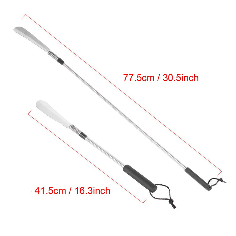 Multi Functional Handicap Adaptability Mobility Dressing Help, Stainless Steel Shoehorn with Leather Dressing Stick Reaching AidsMobility & Daily Living Aids - NewNest Australia