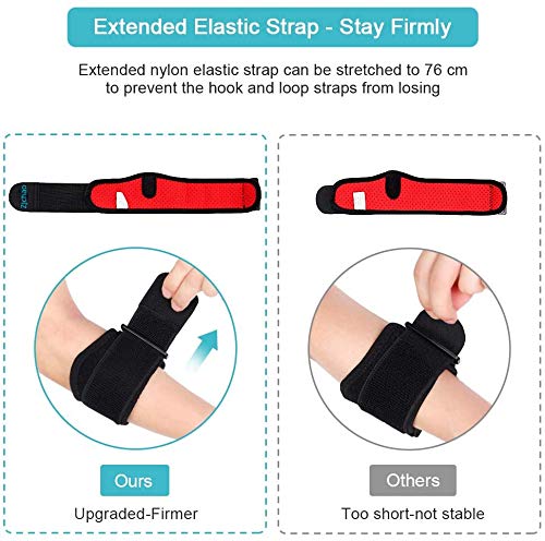 Zjchao Elbow Bandage Tennis Elbow Bandage Tennis Elbow Bandage Elbow Pads Volleyball With Extended Elastic Belt For Sprained Elbows, Arthritis, Tennis, Relieve Pain - NewNest Australia