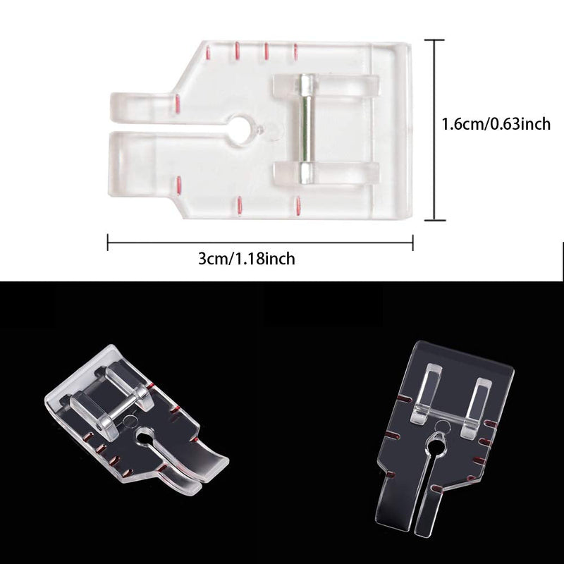 1/4 inch Presser Foot Quilting Patchwork Foot with Edge Guide, 1/4 Inch Clear View Quilting Presser Foot, Fit for Singer Brother Babylock Janome Simplicity Low Shank Sewing Machine（2pcs） 2pcs - NewNest Australia