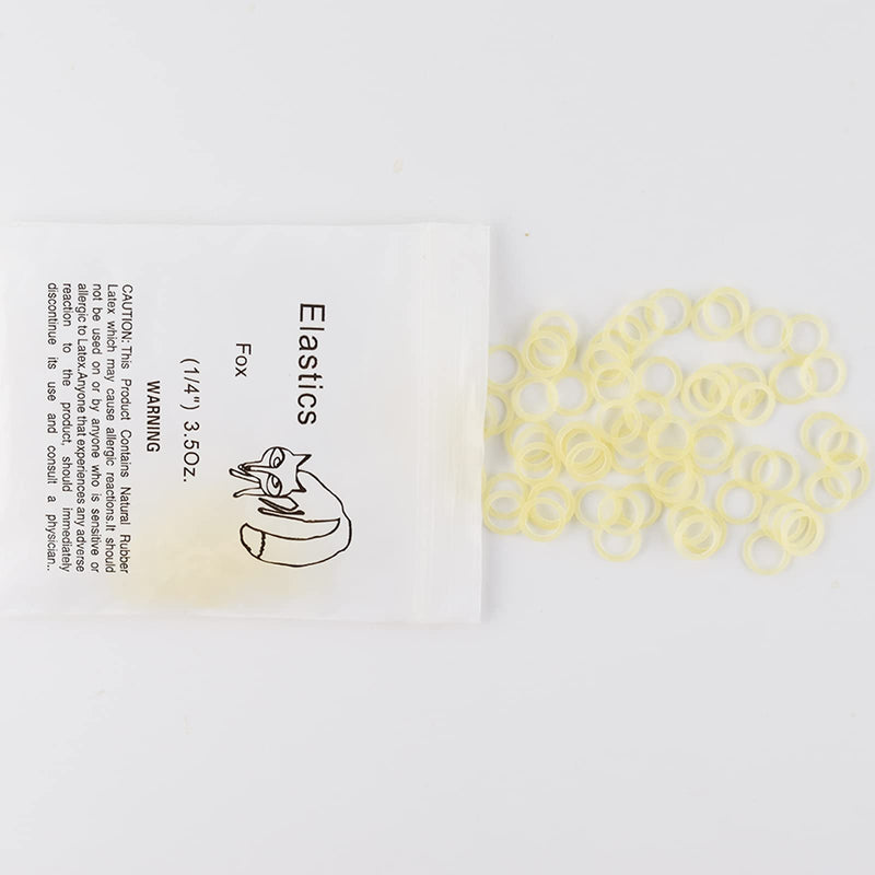 500 Pcs Orthodontic Elastic Rubber Bands, 3.5 Ounces Heavy Dental Rubber Traction Bands, Free Elastic Placer for Braces (1/4",Fox) 1/4",Fox - NewNest Australia