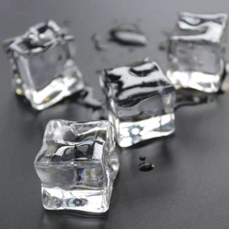 Anyumocz 50 Pcs 20mm Clear Fake Ice Acrylic Decorative Ice Cubes Display for Home Decoration Wedding Centerpiece Vase Fillers,Photography Props&Kitchen Decoration - NewNest Australia